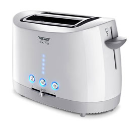 elektrische Kchengerte Toaster fr frischen Toast zum Frhstck